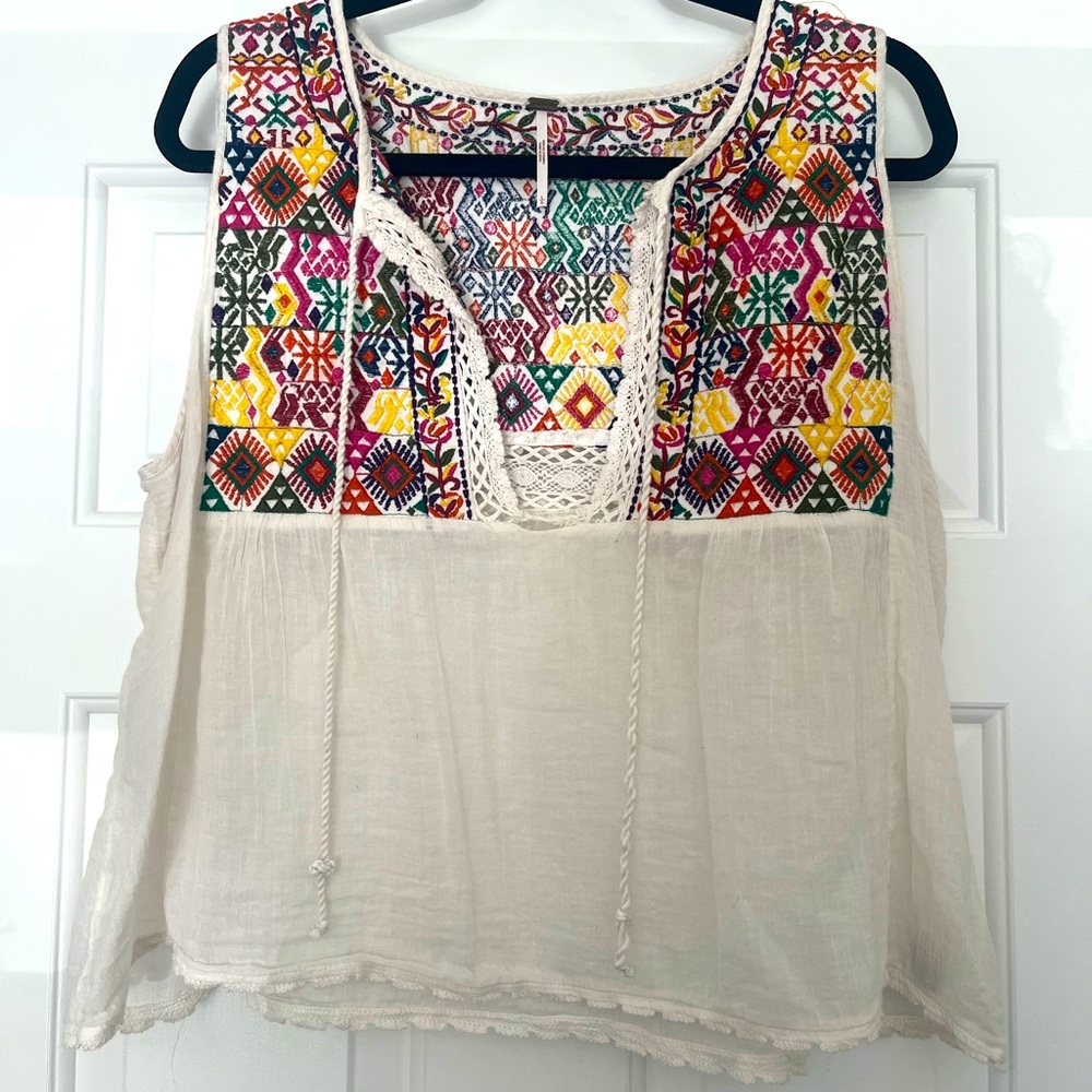 Free People Linen Tank